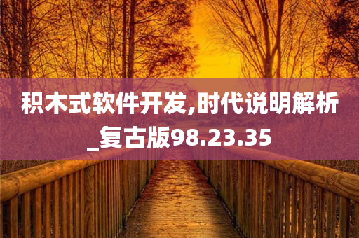 积木式软件开发,时代说明解析_复古版98.23.35