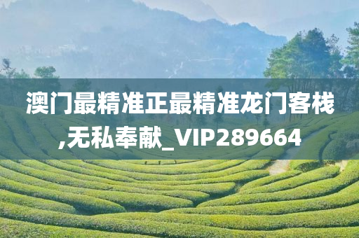 澳门最精准正最精准龙门客栈,无私奉献_VIP289664