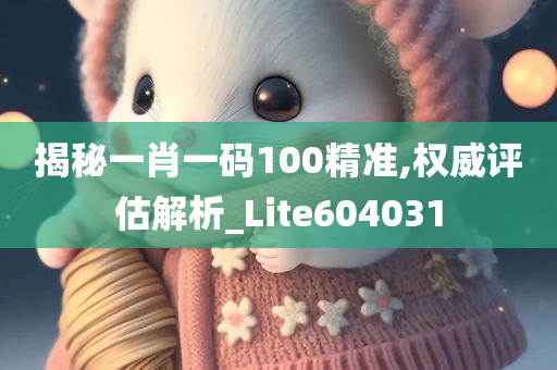 揭秘一肖一码100精准,权威评估解析_Lite604031