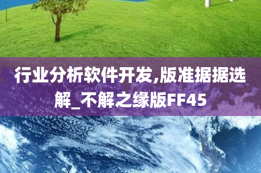 行业分析软件开发,版准据据选解_不解之缘版FF45