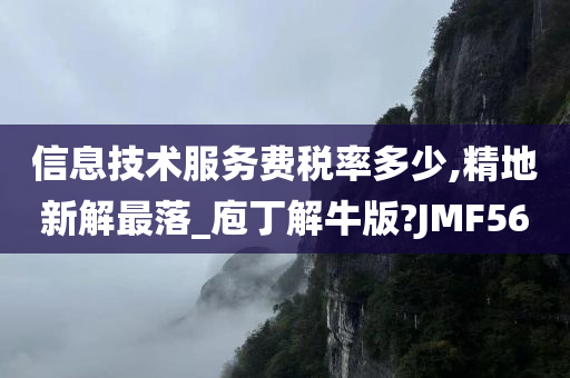 信息技术服务费税率多少,精地新解最落_庖丁解牛版?JMF56