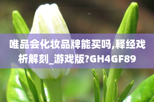 唯品会化妆品牌能买吗,释经戏析解刻_游戏版?GH4GF89