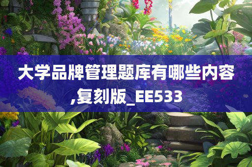 大学品牌管理题库有哪些内容,复刻版_EE533