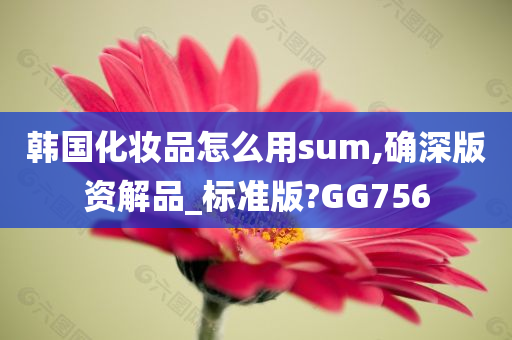 韩国化妆品怎么用sum,确深版资解品_标准版?GG756