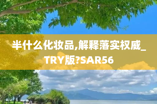 半什么化妆品,解释落实权威_TRY版?SAR56