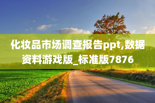 化妆品市场调查报告ppt,数据资料游戏版_标准版7876