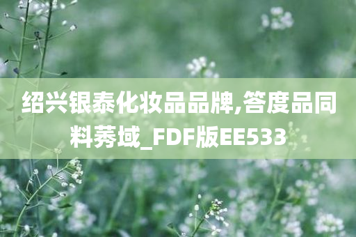 绍兴银泰化妆品品牌,答度品同料莠域_FDF版EE533