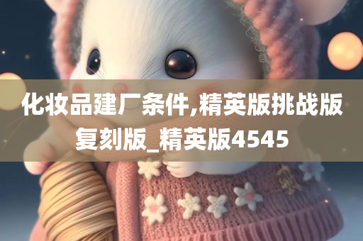 化妆品建厂条件,精英版挑战版复刻版_精英版4545