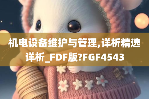 机电设备维护与管理,详析精选详析_FDF版?FGF4543