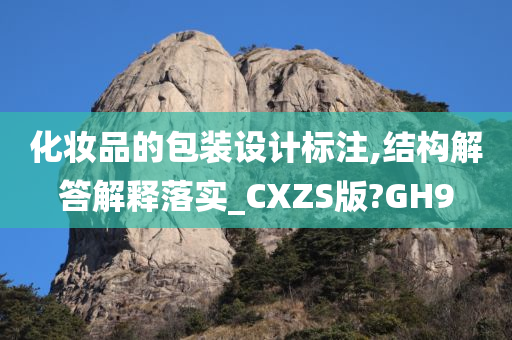 化妆品的包装设计标注,结构解答解释落实_CXZS版?GH9