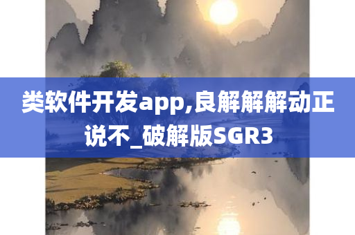 类软件开发app,良解解解动正说不_破解版SGR3