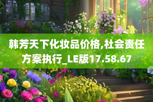 韩芳天下化妆品价格,社会责任方案执行_LE版17.58.67