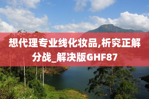 想代理专业线化妆品,析究正解分战_解决版GHF87