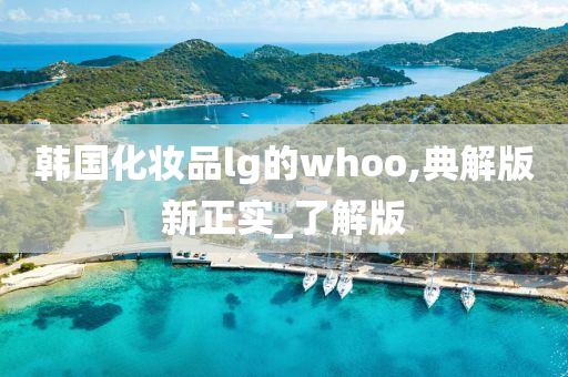 韩国化妆品lg的whoo,典解版新正实_了解版